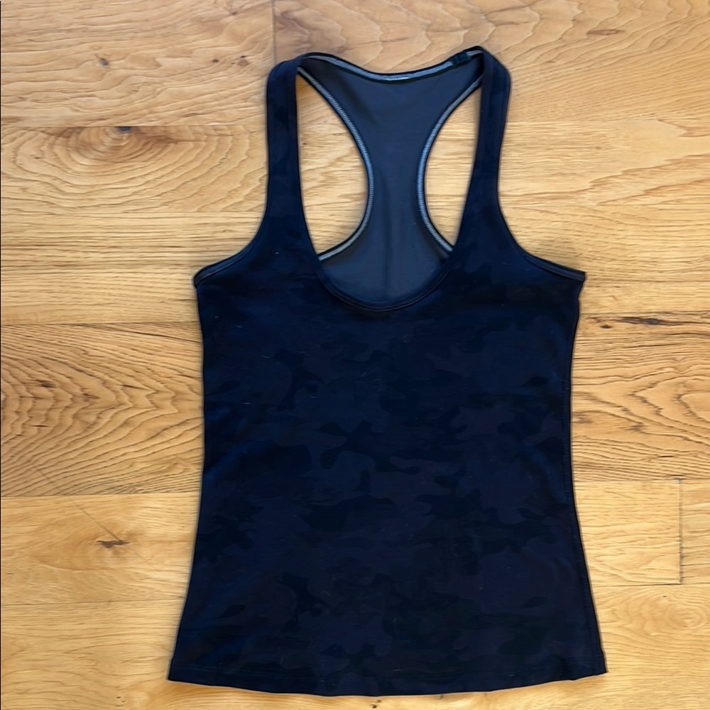 lululemon Black camo racerback Tank Top